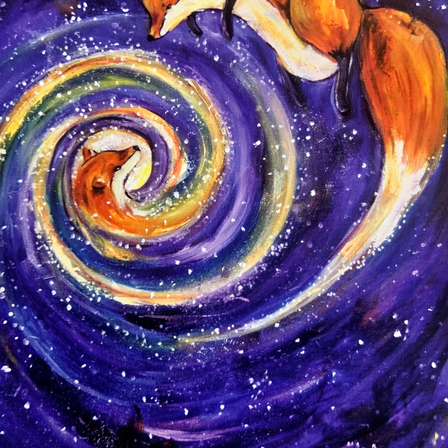 Cosmic Fox - Original Oil Painting