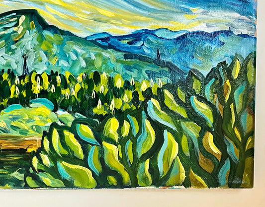 Dreamy Mountain Scenes - Original Oil Painting