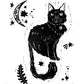 Moon Queen - Original Linocut Cat Series