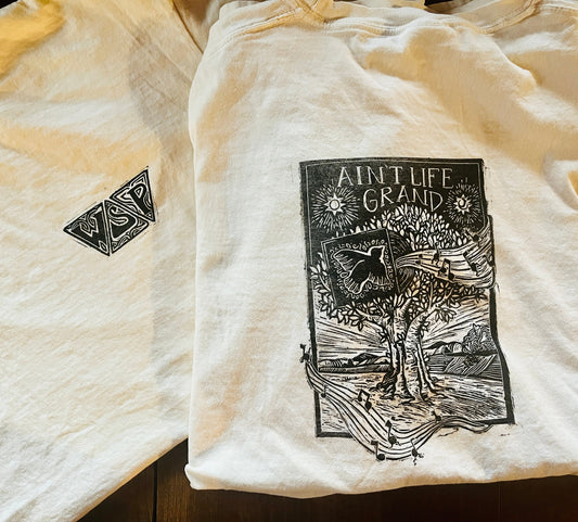 Ain't Life Grand Widespread Panic T Shirt - Original Linocut Design